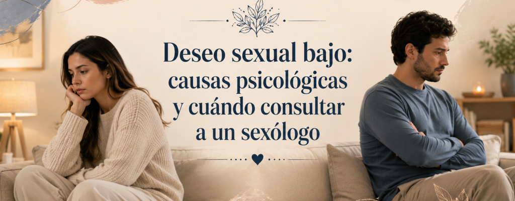 Deseo sexual bajo: causas psicológicas y cuándo consultar a un sexólogo