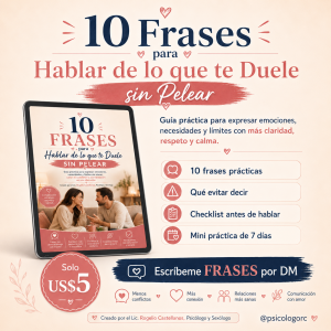 10 Frases para Hablar de lo que te Duele sin Pelear